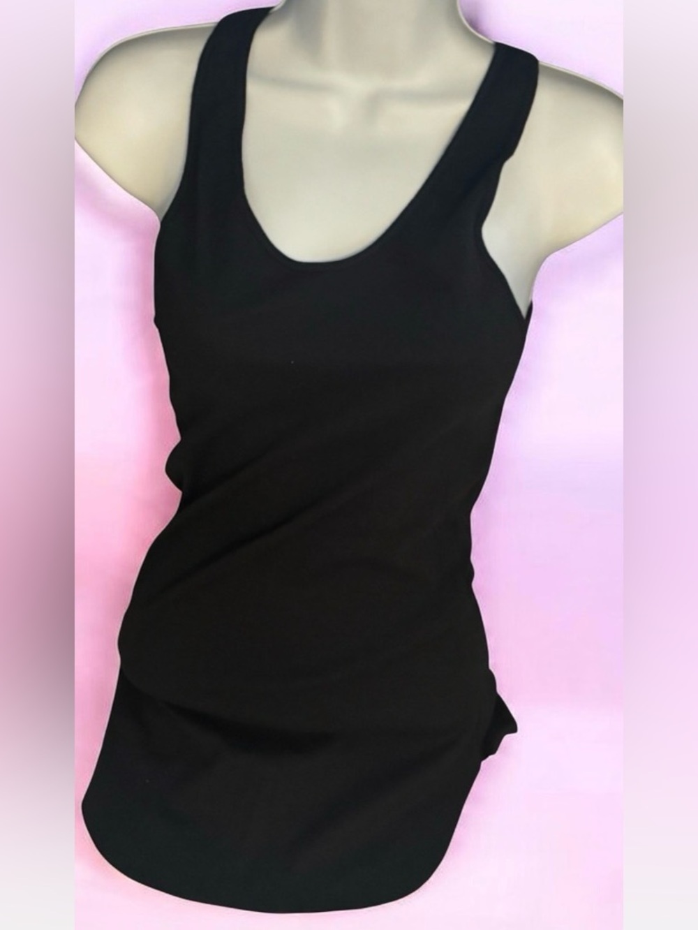 Helmut Lang Black relaxed fit cotton Tank Top Sz medium